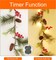 6FT Christmas Garland with Timer, Lighted Xmas Garland